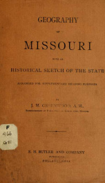 Geography of Missouri, with an historical sketch of the state;_cover
