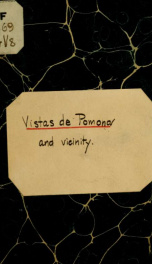 Vistas de Pomona and vicinity .._cover