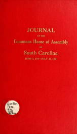 Journal of the Commons House of Assembly of South Carolina 1707 June/July_cover