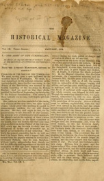 The Historical magazine and notes and queries concerning the antiquities, history and biography of America 3rd ser.: no. 1/5_cover