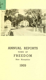 Annual report of the Town of Freedom, N.H. 1969_cover