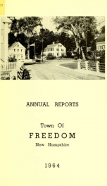 Annual report of the Town of Freedom, N.H. 1964_cover