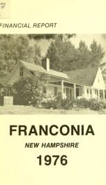 Annual financial report of the town officers of Franconia, N.H 1976_cover