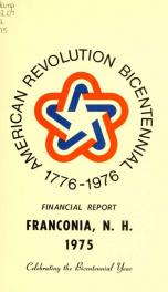 Annual financial report of the town officers of Franconia, N.H 1975_cover