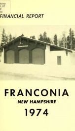 Annual financial report of the town officers of Franconia, N.H 1974_cover