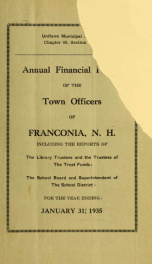 Annual financial report of the town officers of Franconia, N.H 1935_cover