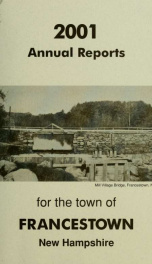 Annual reports Town of Francestown, New Hampshire 2001_cover