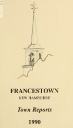 Annual reports Town of Francestown, New Hampshire 1990_cover