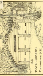 Annual reports Town of Francestown, New Hampshire 1981_cover