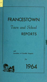 Annual reports Town of Francestown, New Hampshire 1964_cover