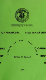 Annual report of Franklin, New Hampshire 1980_cover