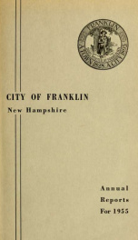 Annual report of Franklin, New Hampshire 1955_cover