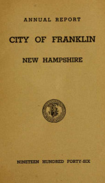 Annual report of Franklin, New Hampshire 1946_cover