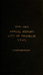 Annual report of Franklin, New Hampshire 1945_cover