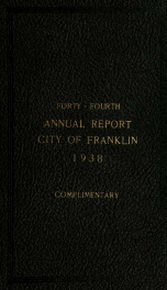 Annual report of Franklin, New Hampshire 1938_cover