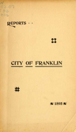 Annual report of Franklin, New Hampshire 1895_cover