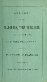 Annual report of Franklin, New Hampshire 1880_cover