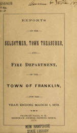 Annual report of Franklin, New Hampshire 1878_cover