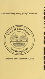 Annual reports of the Town of Farmington, New Hampshire 2002_cover