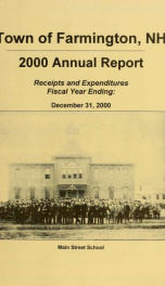 Annual reports of the Town of Farmington, New Hampshire 2000_cover