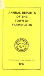 Annual reports of the Town of Farmington, New Hampshire 1993_cover