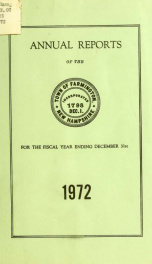 Annual reports of the Town of Farmington, New Hampshire 1972_cover