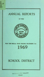 Annual reports of the Town of Farmington, New Hampshire 1969_cover