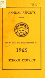 Annual reports of the Town of Farmington, New Hampshire 1965_cover