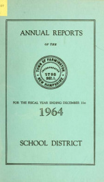 Annual reports of the Town of Farmington, New Hampshire 1964_cover