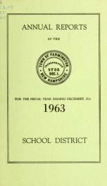 Annual reports of the Town of Farmington, New Hampshire 1963_cover