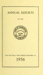 Annual reports of the Town of Farmington, New Hampshire 1956_cover