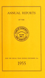 Annual reports of the Town of Farmington, New Hampshire 1955_cover