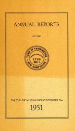 Annual reports of the Town of Farmington, New Hampshire 1951_cover