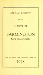 Annual reports of the Town of Farmington, New Hampshire 1948_cover