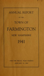 Annual reports of the Town of Farmington, New Hampshire 1942_cover