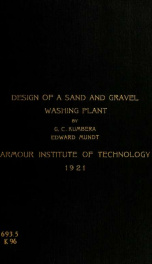 Design of a sand and gravel washing plant_cover