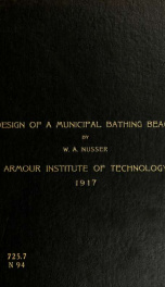 The design of a municipal bathing beach_cover