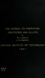 Zinc nitride, its formation, properties and alloys_cover