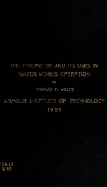 The pitometer and its uses in water works operation_cover