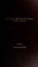 John Henry and Gertrude Cooper family history_cover