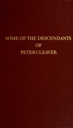 Some of the descendants of Peter Cleaver_cover