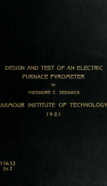Design and test of an electric furnace pyrometer_cover