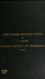 Design of a single-phase induction motor_cover