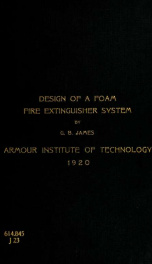 Design of a foam fire extinguisher system_cover