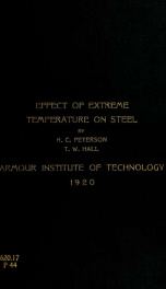 An investigation into the effect of extreme temperatures on the tensile properties of steels_cover