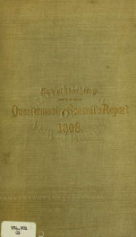 Report of the Quartermaster- General of the State of New Jersey, for the year 1908 1908_cover