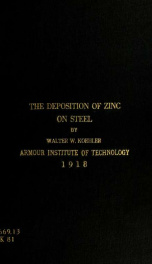 Deposition of zinc on steel_cover