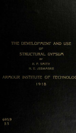 Development and use of structural gypsum_cover