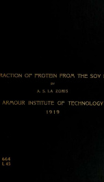 Extraction of protein from soy bean_cover