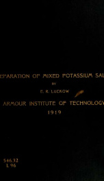 Separation of mixed potassium salts_cover